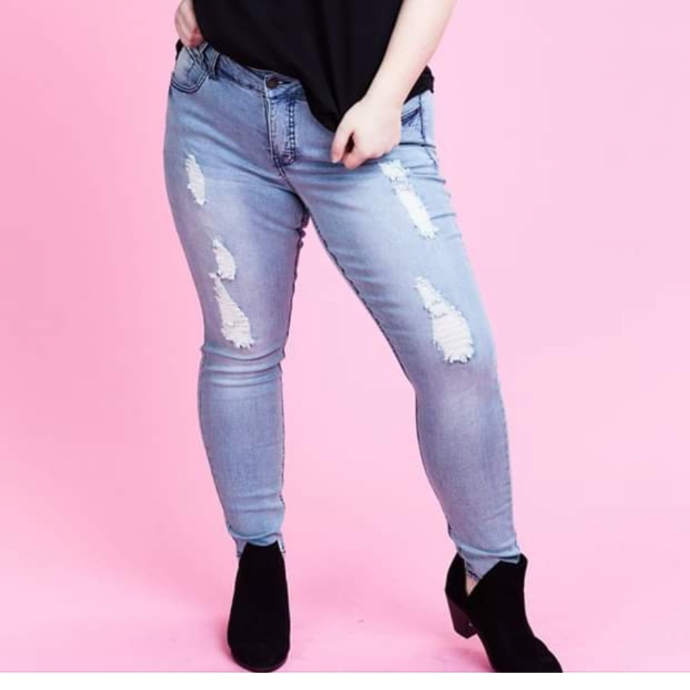 Love sick light blue skinny jeans
